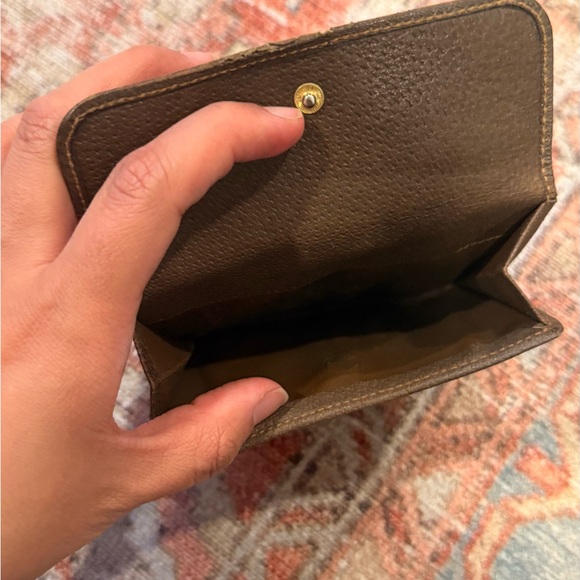 Gucci Sherry Line Vintage Wallet, Brown Leather & PVC Monogram - Picture 5 of 8